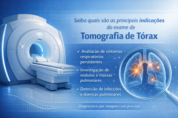 Saiba quais são as principais indicações do exame de Tomografia de Tórax